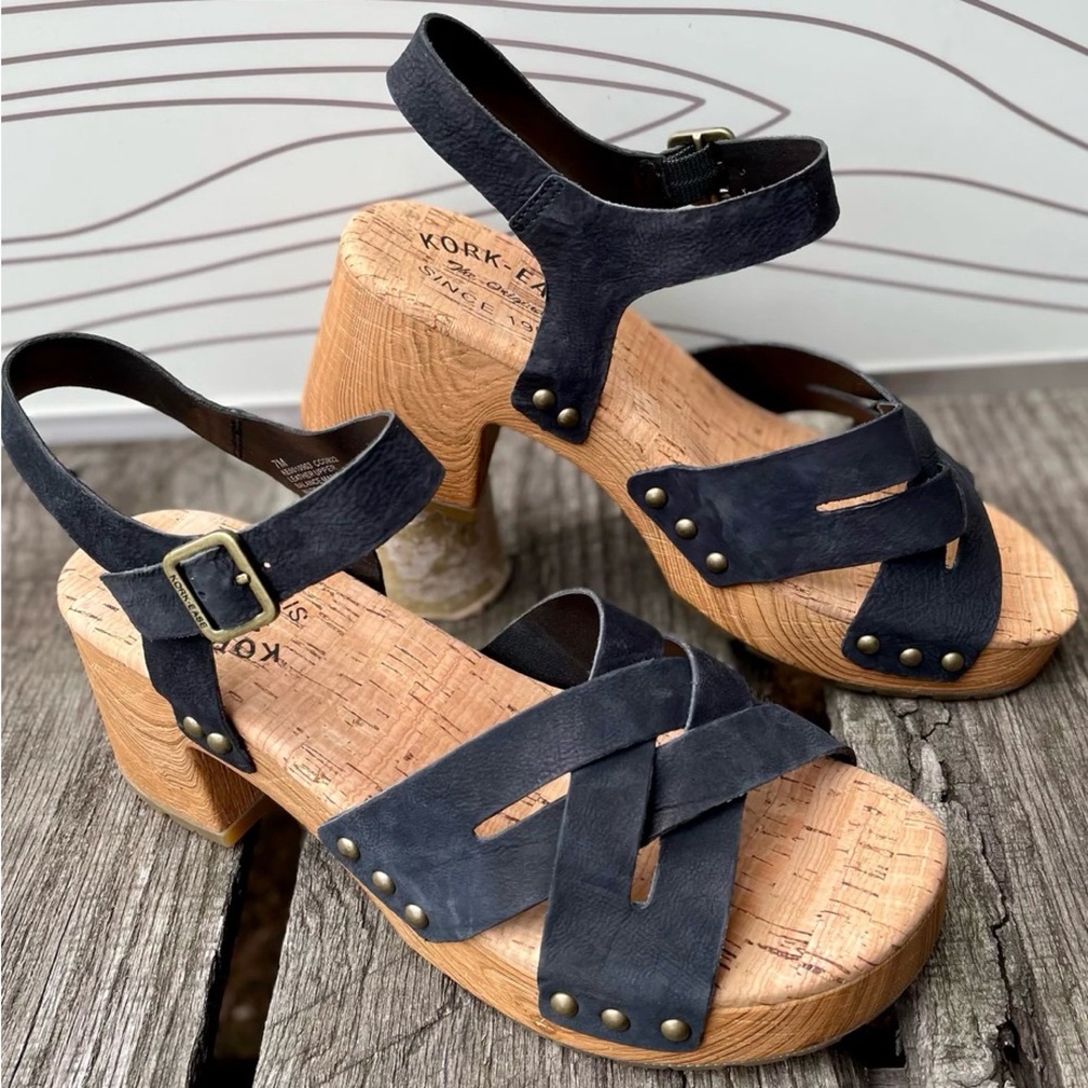 Kork-Ease Tia Platform Sandal in Black